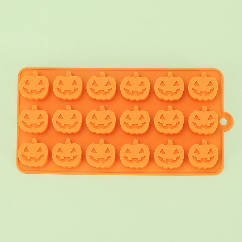 Halloween 18 Hole Pumpkin Jack Food Grade Silicone Mold