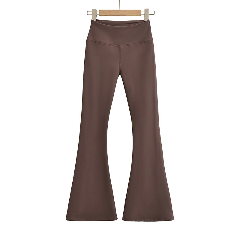 Thickened Sanded Fabric Yoga Bell-bottom Pants Women