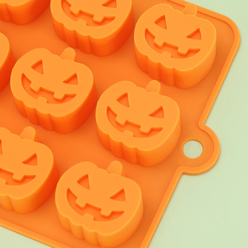 Halloween 18 Hole Pumpkin Jack Food Grade Silicone Mold