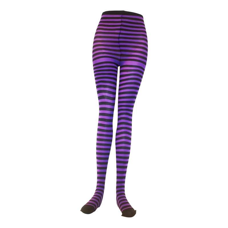 Rainbow Colorful Striped Stockings For Halloween Party