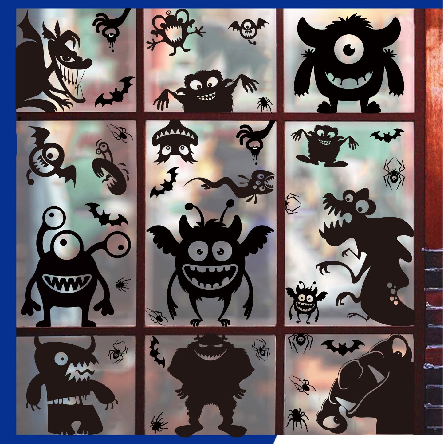 Halloween Fashion Print Static Window Sticker