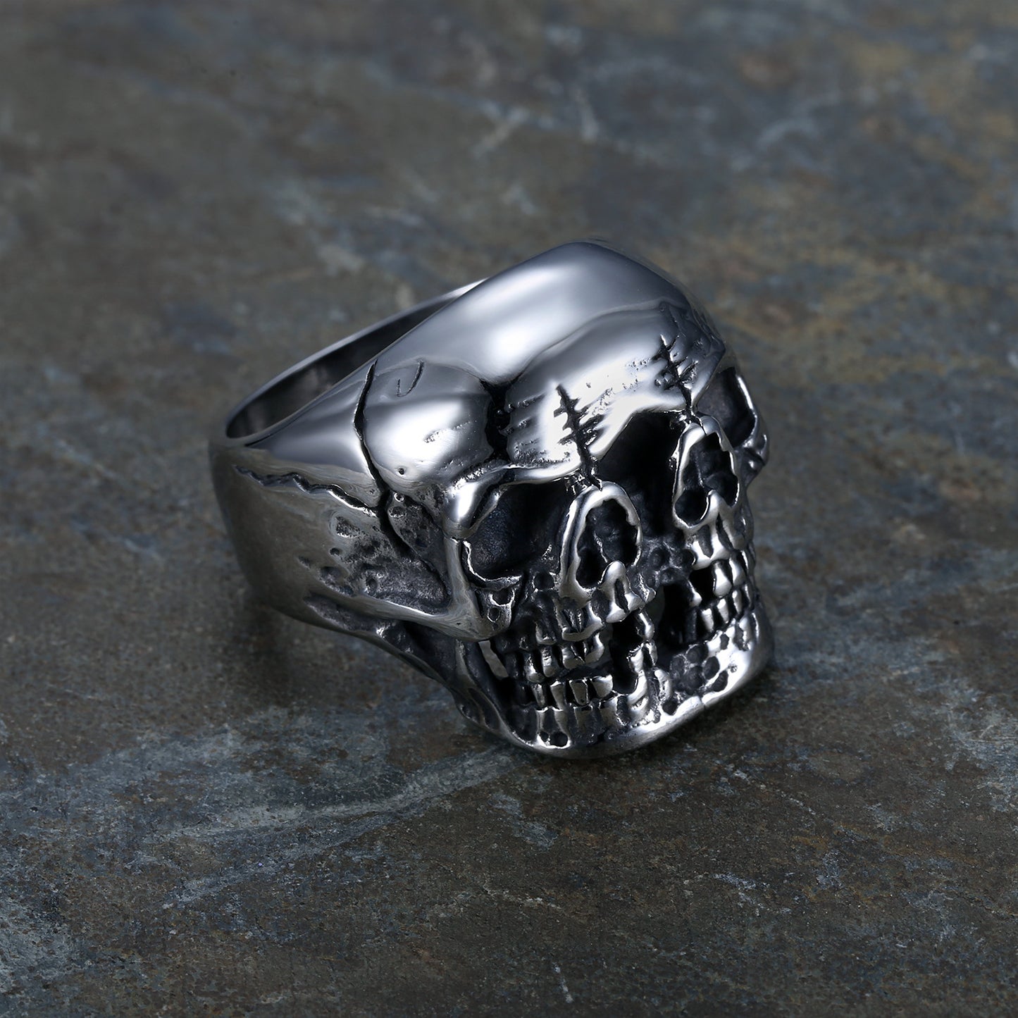 Halloween Ghost Head Bracelet Titanium Steel Men's Ring
