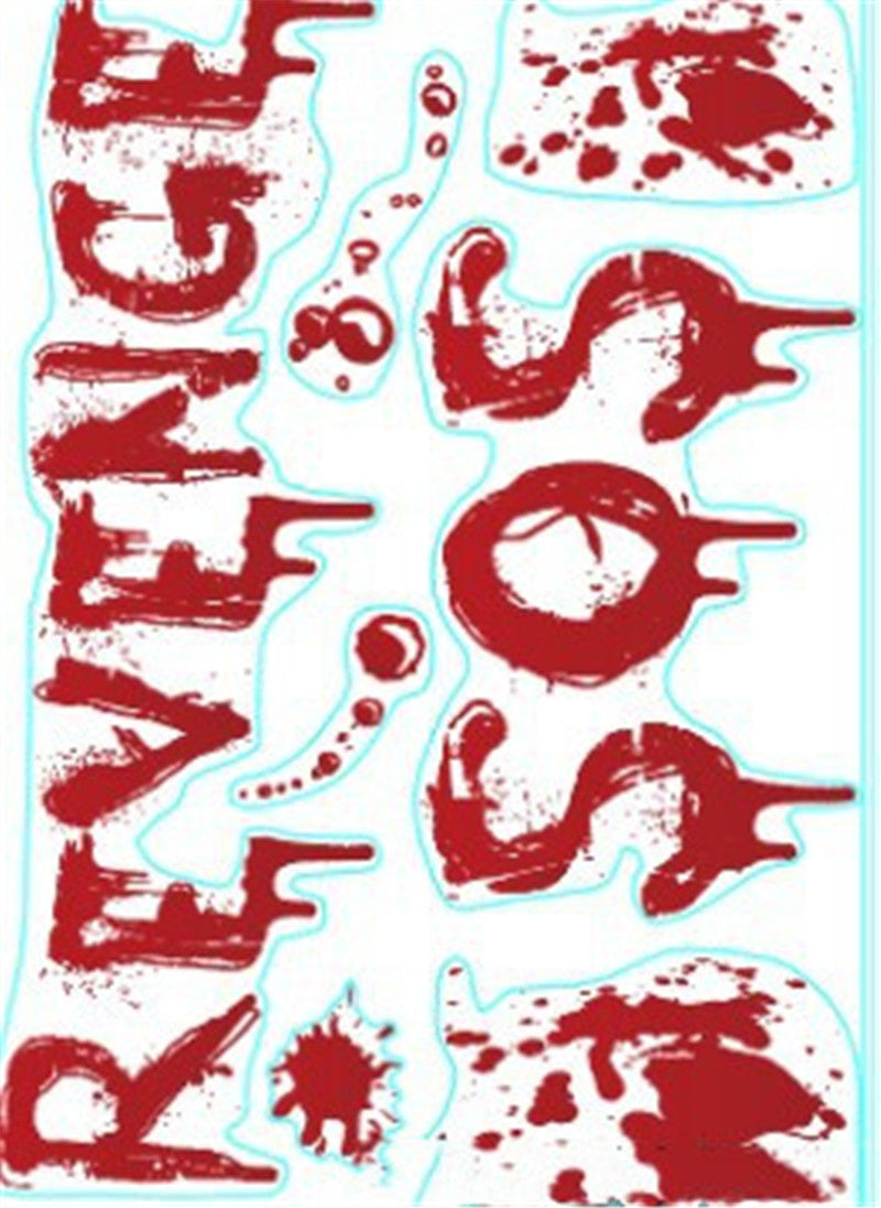 Halloween Decoration Bloodmark Wall Sticker Window Sticker
