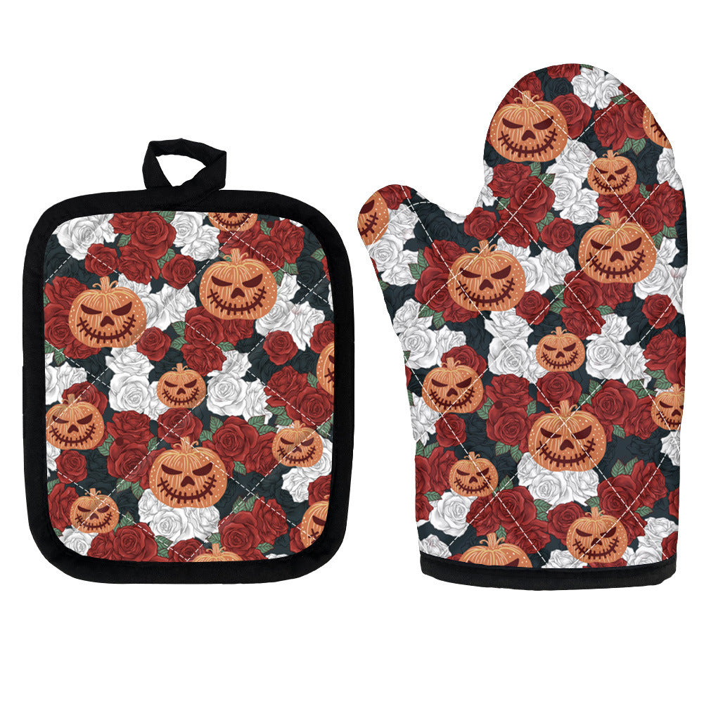 Halloween Custom Funny Pumpkin Insulated Gloves