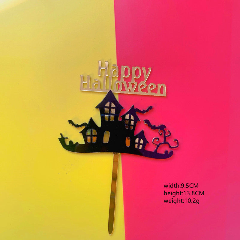 New Halloween Acrylic Cake Insert Card