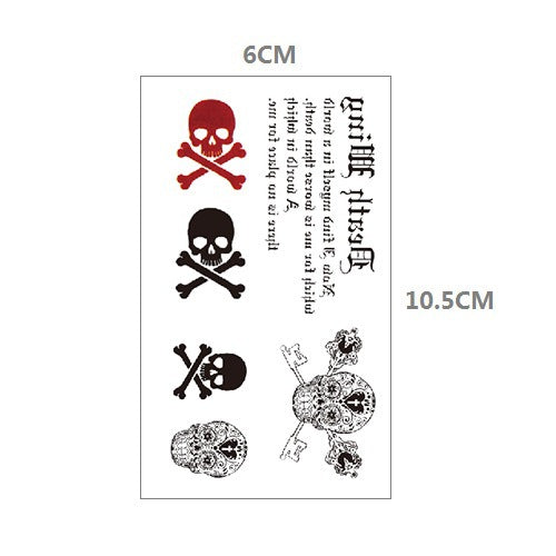 Makeup Stickers Tattoo Water Transfer For Halloween