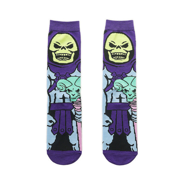 NEW Halloween Socks Pumpkin Bat Human Skeleton