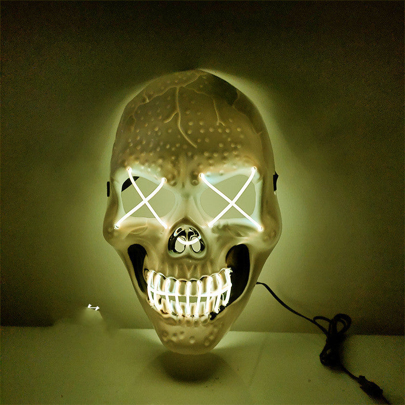 Halloween Skull Glowing Mask Bar Night Horror