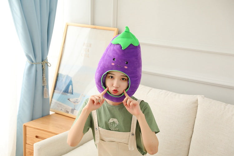 Orange Fruit Orange Emoji Pack Mask Headgear Halloween Stage Drama Show Funny Vibrato Funny Headgear