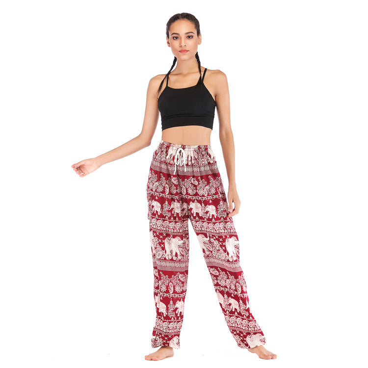 Yoga Clothes Women's Casual Laced Pants