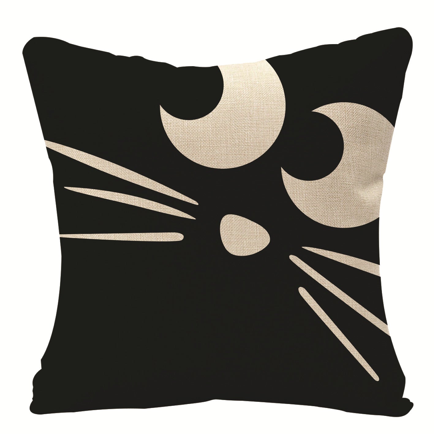 Home Fashion Halloween Linen Print Pillowcase