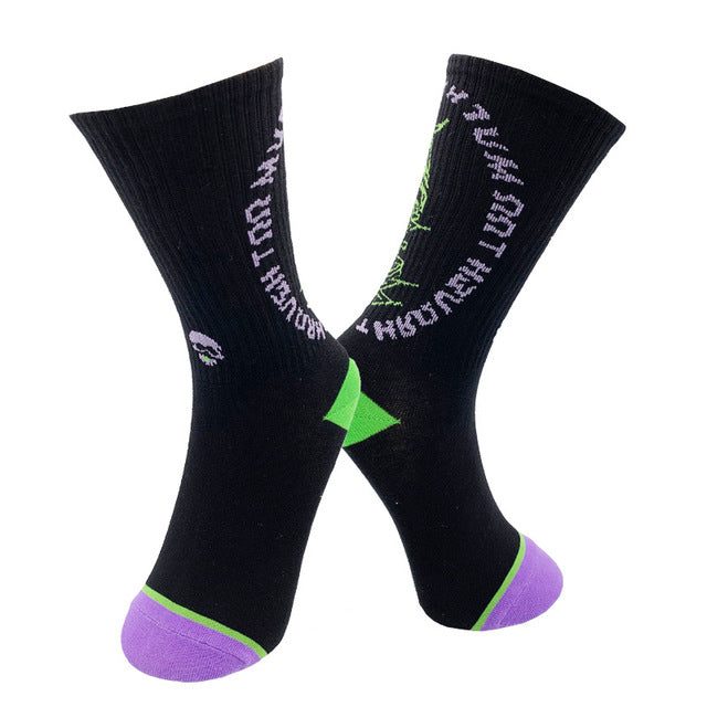 NEW Halloween Socks Pumpkin Bat Human Skeleton