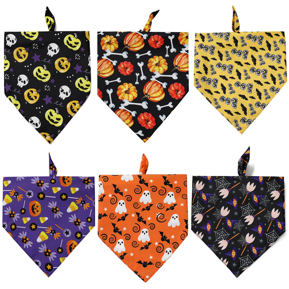 Halloween Dog Bib Saliva Towel Pet