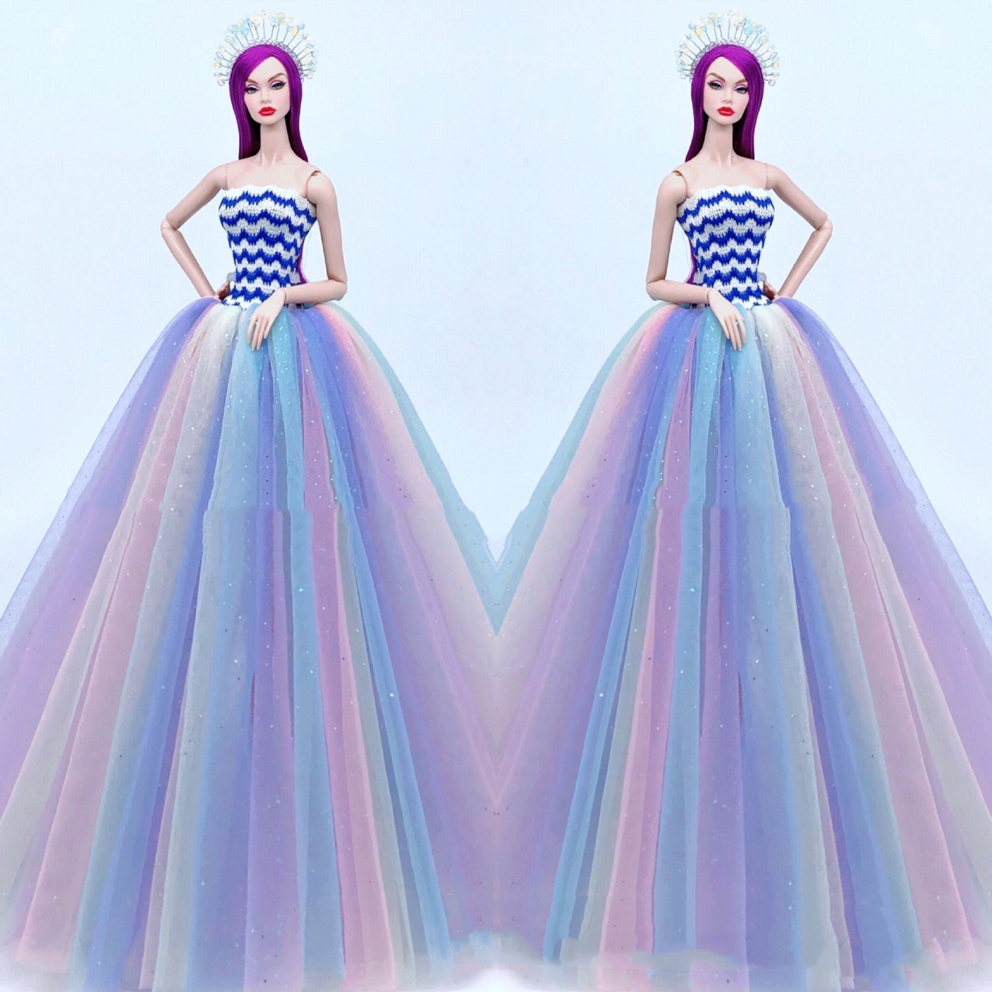 Colorful Flashing Big Wedding Dress Toy Princess Christmas Halloween