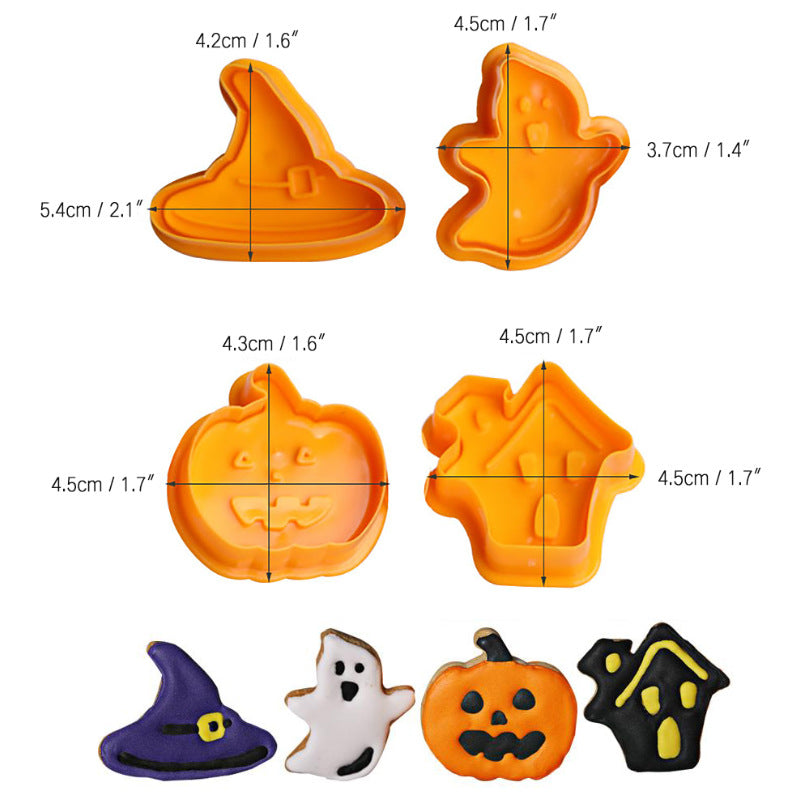 3D Cartoon Biscuit Mold DIY Halloween