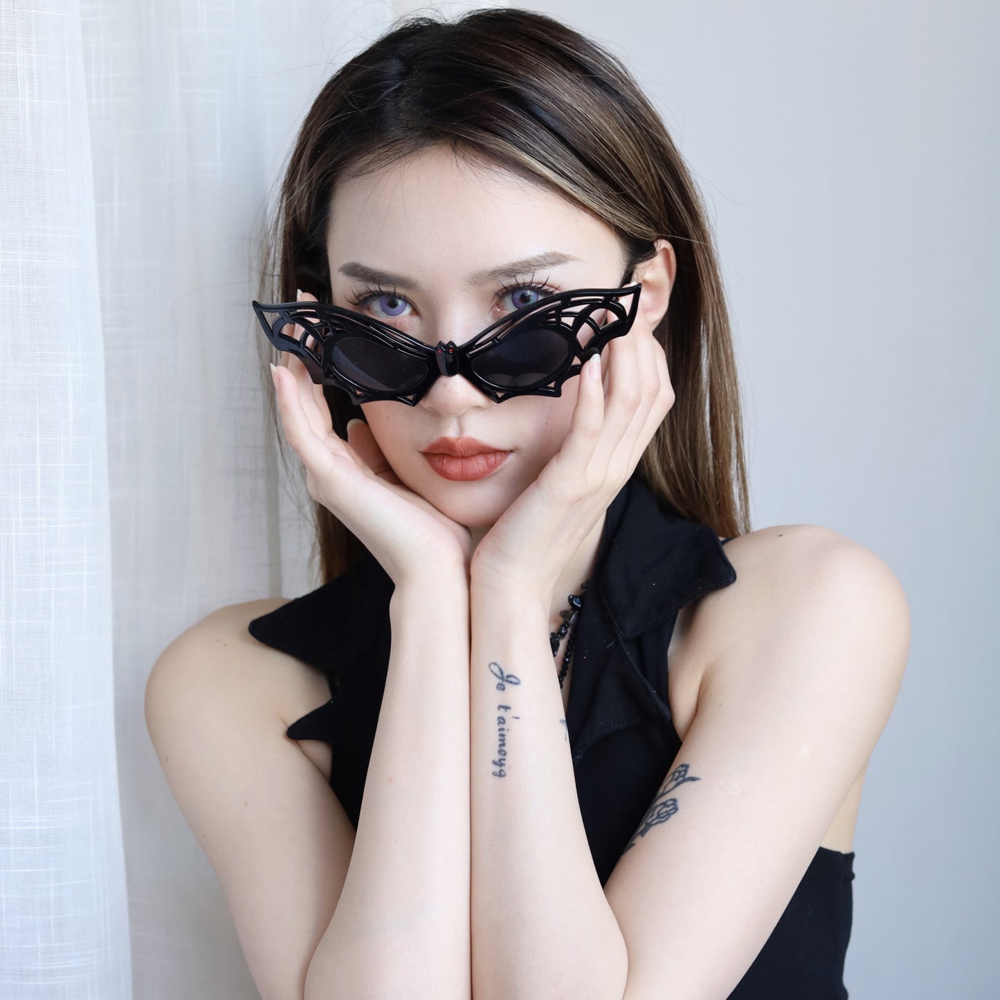 Bat Butterfly Modeling Party Glasses Halloween Dance Party Funny Glasses