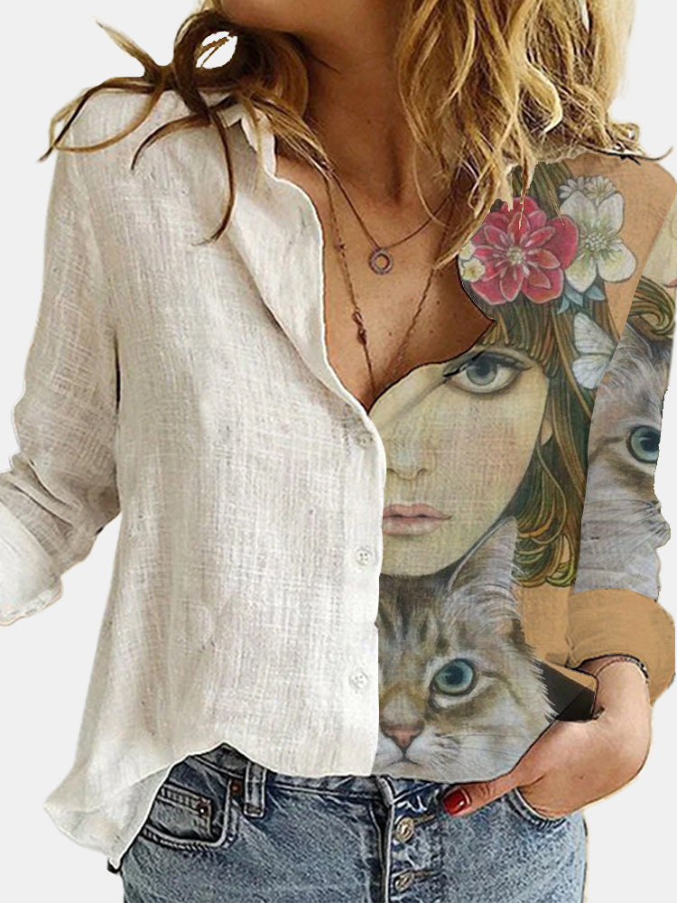 Halloween Series Digital Printing Long Sleeve Shirt