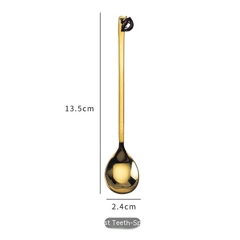 Halloween Style Pendant Stainless Steel Coffee Creative Pumpkin Spoon