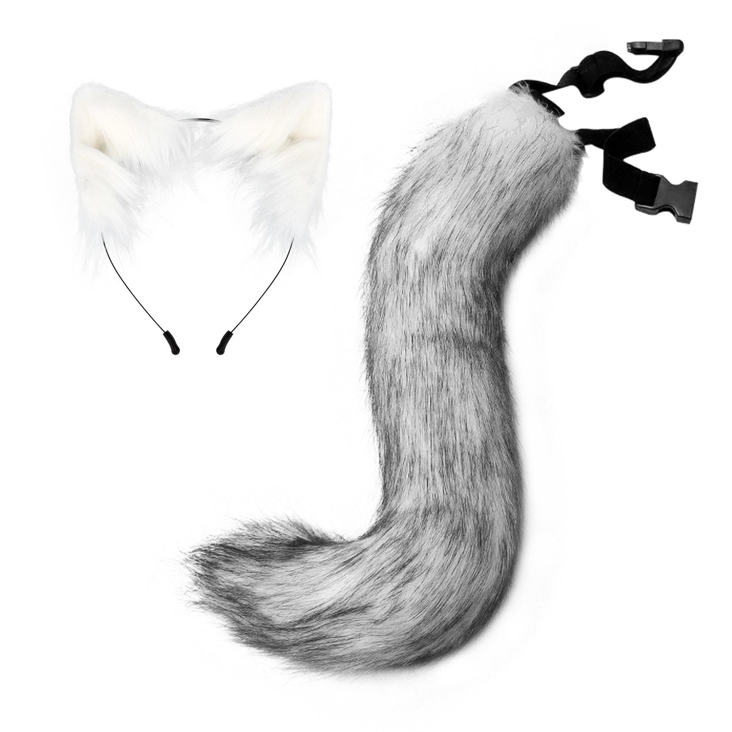 Halloween Party Faux Fox Tail Hairband Plush