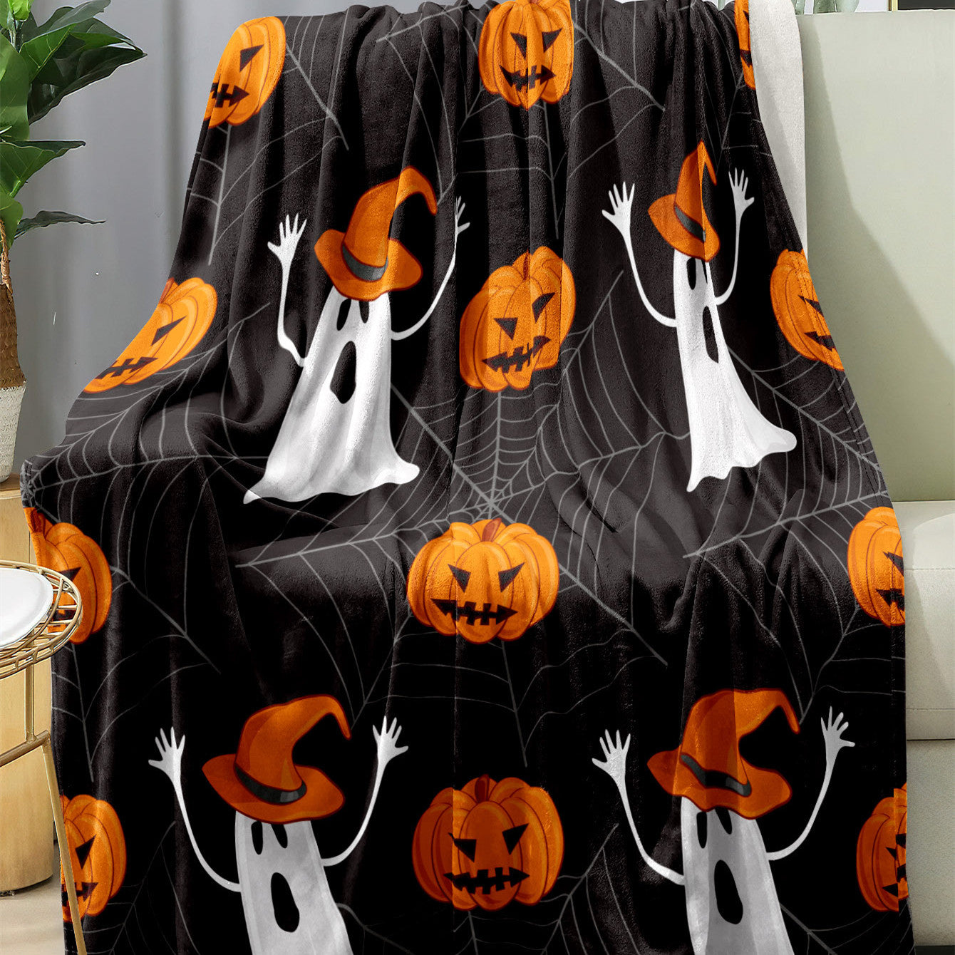 Halloween Christmas Party Party Party Decoration Flannel Blanket