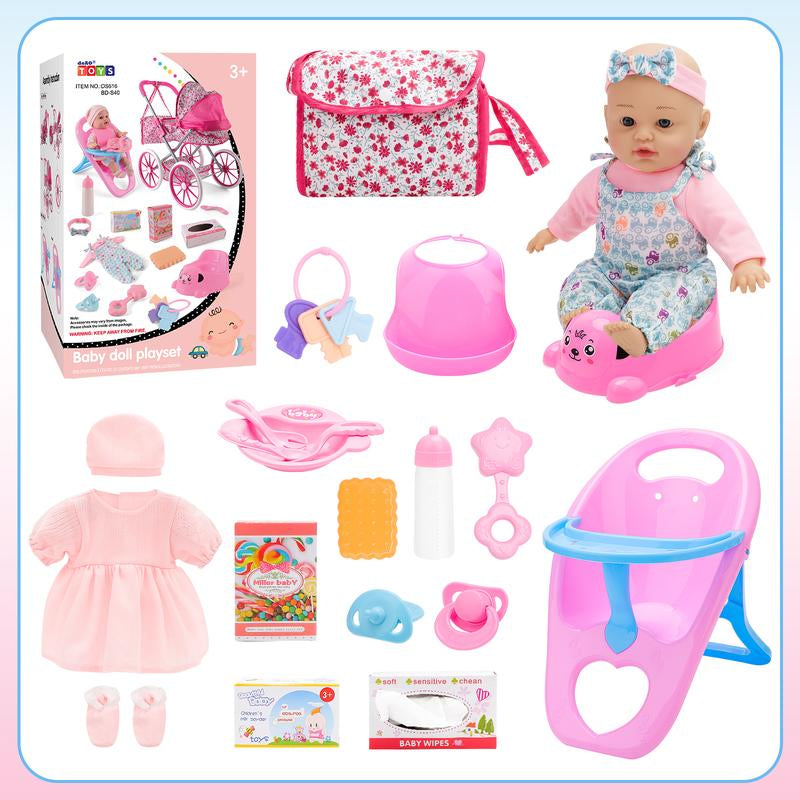 Doll Deluxe Nursery Play Set with Accessories