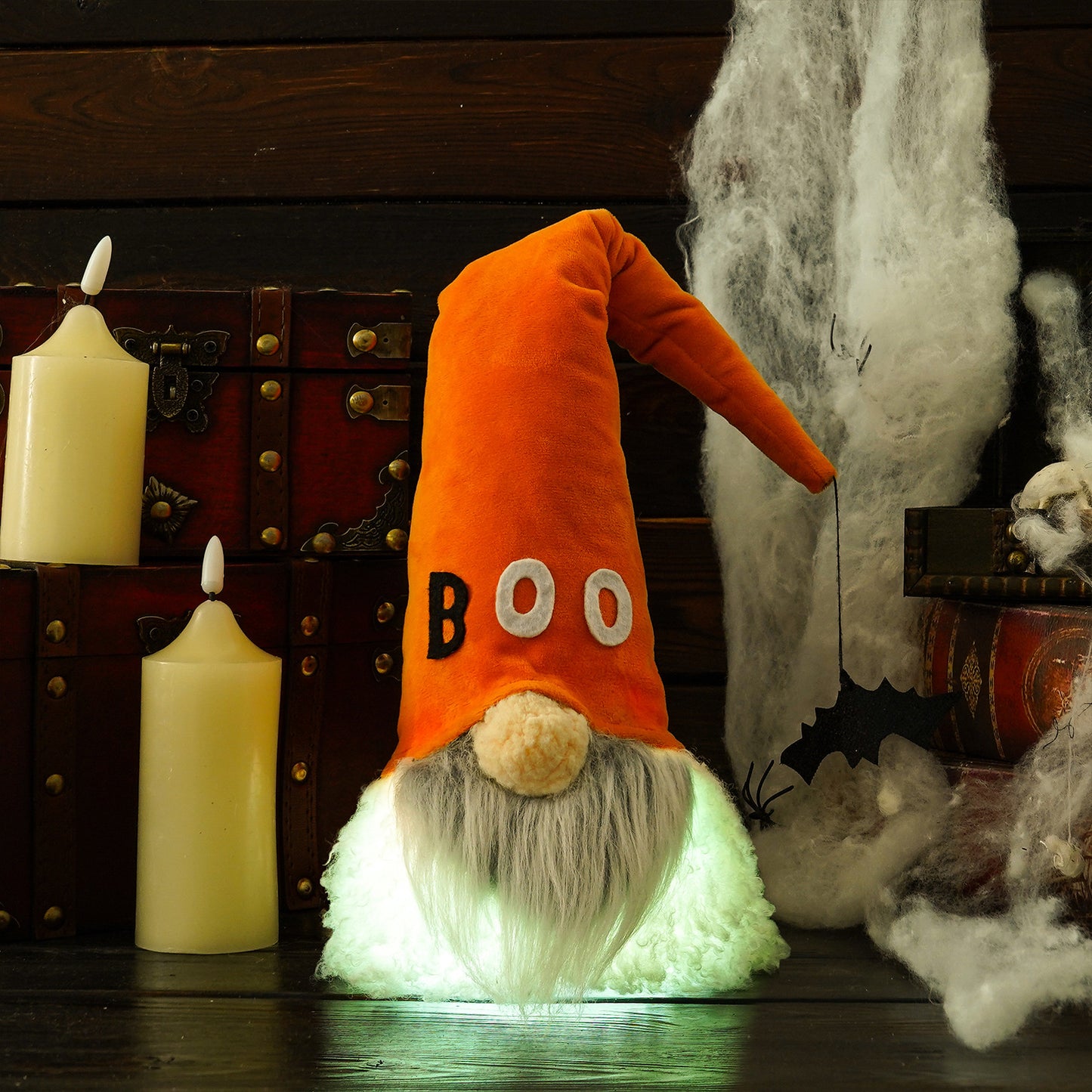 Halloween Luminous Faceless Doll With Light Decoration