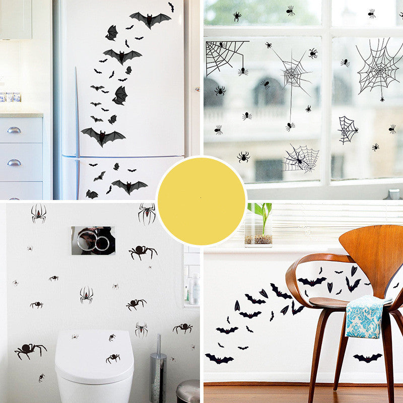 Wall Stickers Halloween Bat Spider Xpress Personality Creativity
