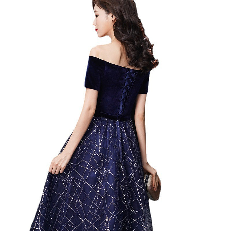 New One-Shoulder Slim Fit Temperament Long Costumes