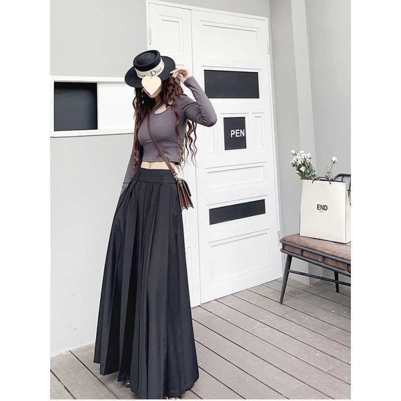Women's Fashion Casual Retro Low Waist Skirt