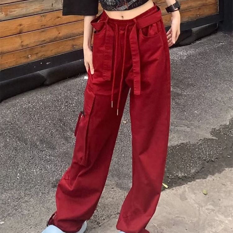 High Waist Loose And Slimming Mop Wide Leg Pants
