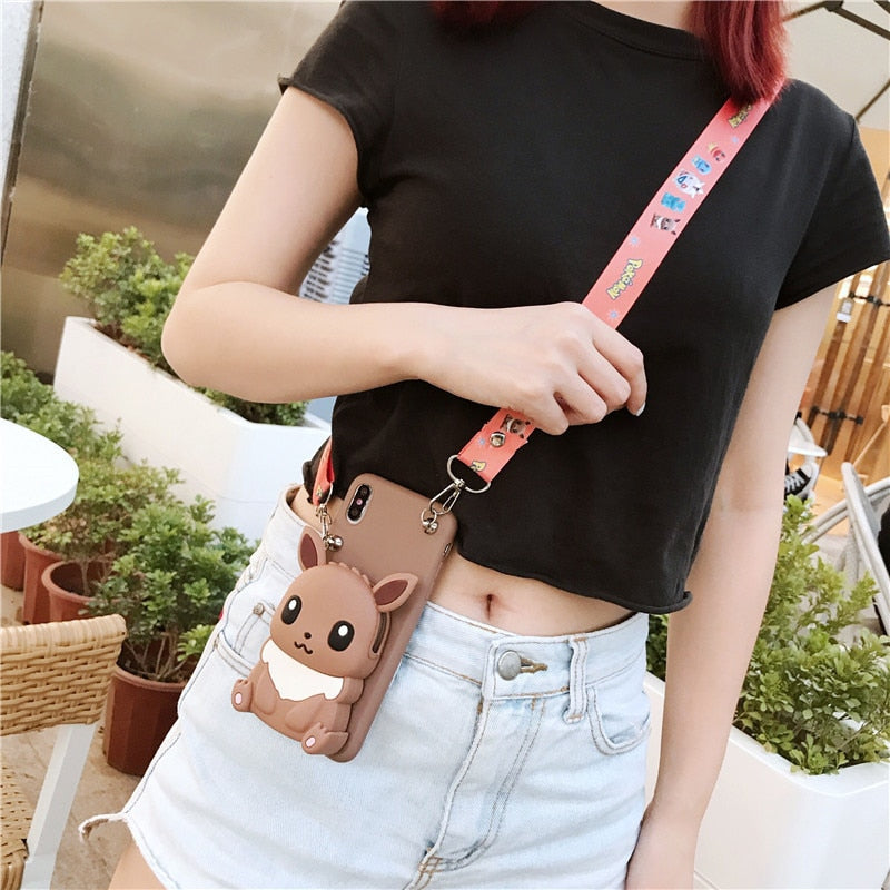 New Pokemon Silicone Phone Case For iPhone 13 12 11 Pro Max XR XS MAX 8 X 7 SE Cute Cartoons Pikachu Anti Fall Cover