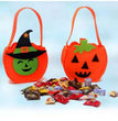Halloween Pumpkin Bag Creative Halloween Cookie Candy Gift Bag Halloween Treat Or Trick Props Handheld Basket