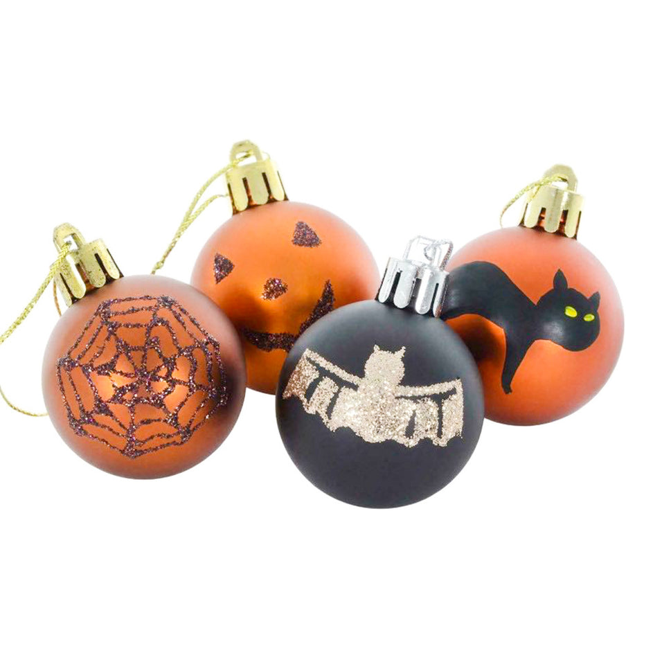 Halloween Decorations 6cm12 Painted Matte Plastic Balls