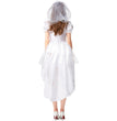 Halloween Costume Women's White Bloodstained Ghost Bridal Dress