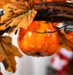 Halloween Autumn Leaf Garland Pumpkin Berries