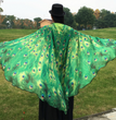 Peacock Feather Halloween Cape Chiffon Peacock Cape