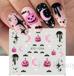 Halloween Pumpkin Nail Sticker Watermark Sticker