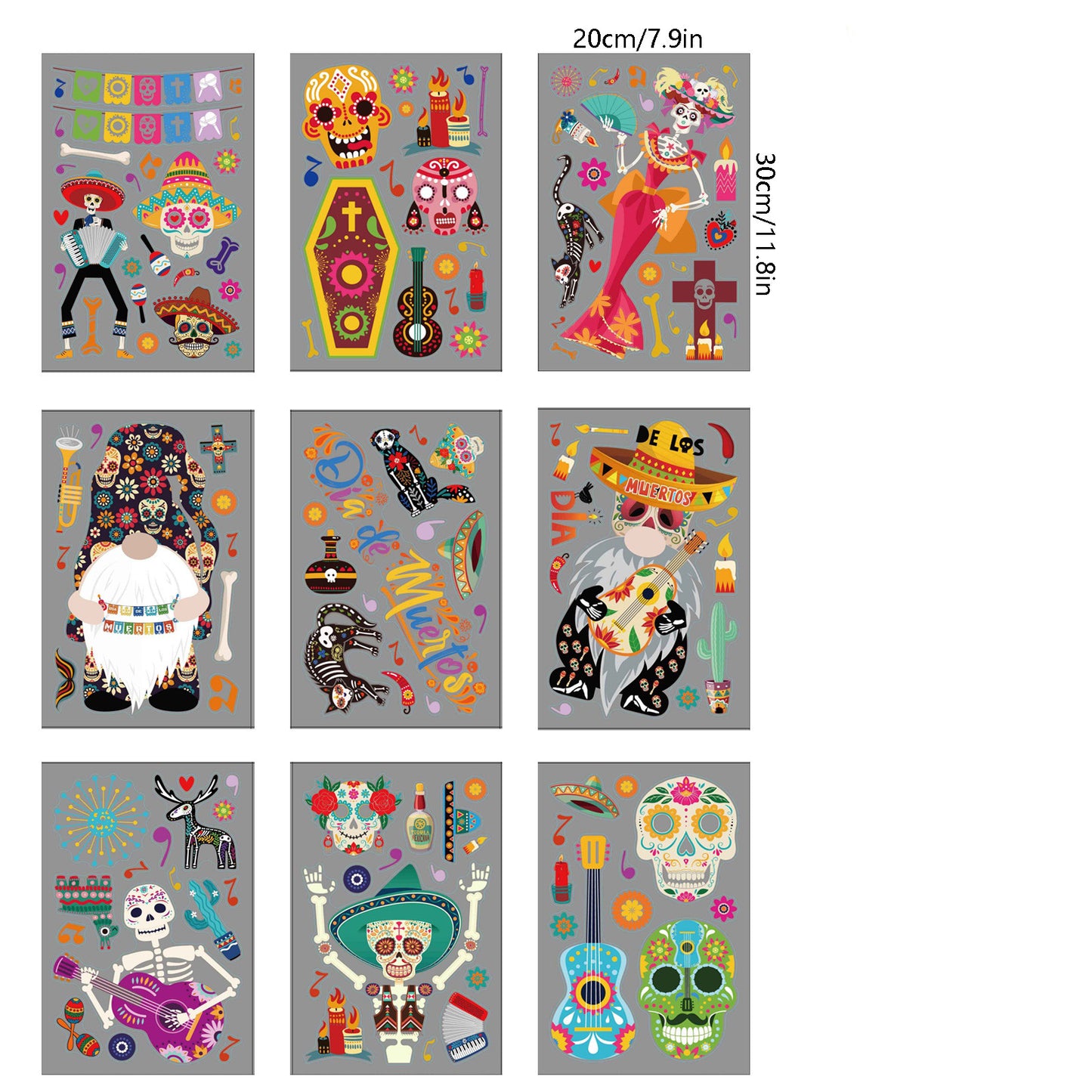 Home Fashion Printing Halloween Static Window Sticker