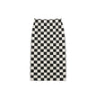 Chessboard Plaid Knitted Skirt Women's Autumn And Winter Korean Style