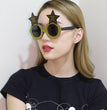 Creative 2024 Happy New Year Party Glasses Supplies Photo Props Holiday Dance Dress Up Funny Glasses