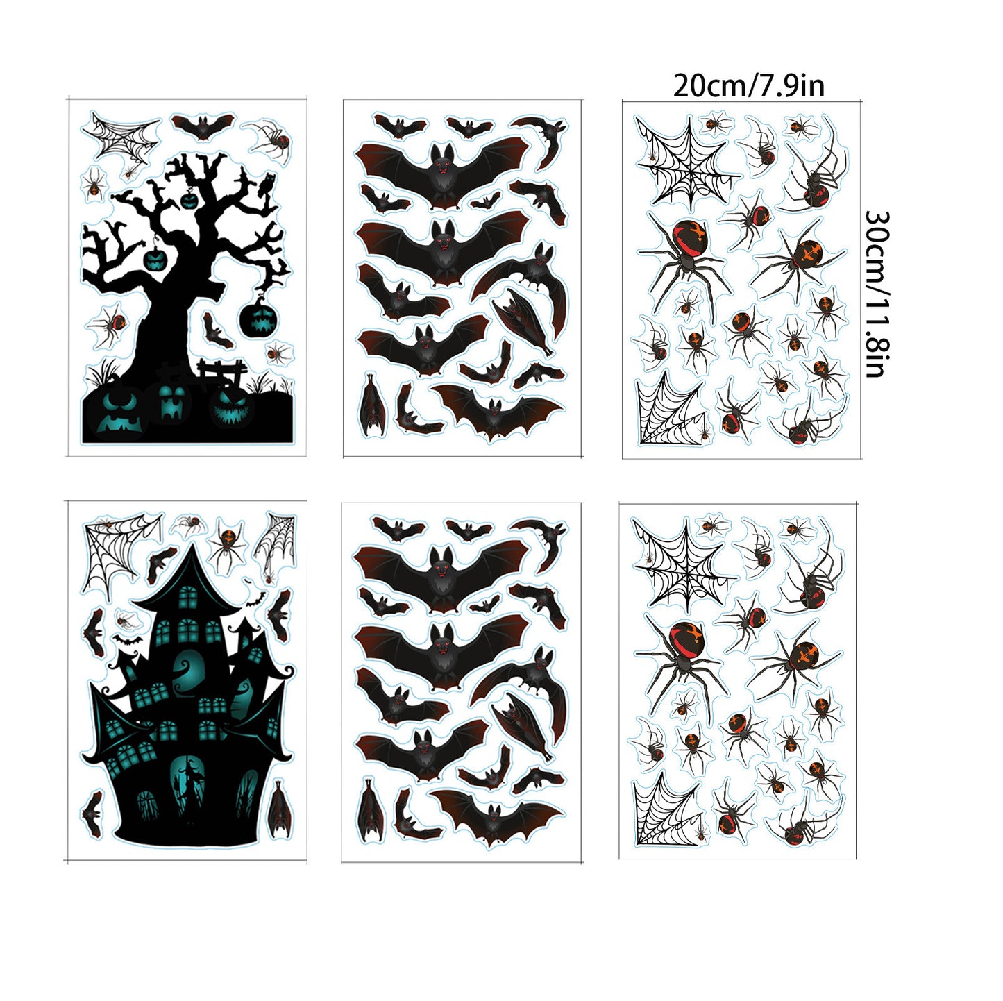 Home Fashion Printing Halloween Static Window Sticker