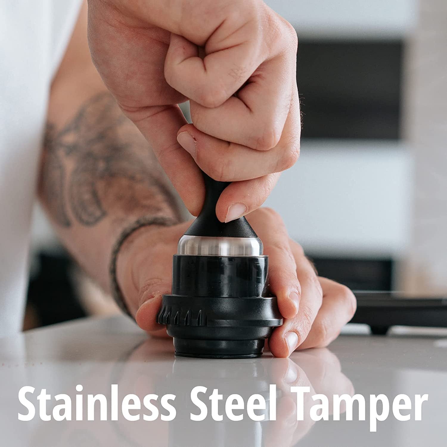 Espresso Maker - Classic with Pressure Kit: Manual Lever Espresso Machine with Stainless Steel Tamper, Pressure Gauge and Carrying Case