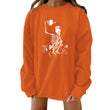 Halloween Creative Theme Print Loose Sweater