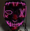 Compatible with Apple, Halloween Glowing Mask Black V Face Mask Grimace