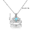 Halloween Pumpkin Cart glow-in-the-dark necklace