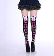 Fashion Halloween Candy Color Bowknot Stockings Costume Props