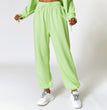 High Top Sports Sweatpants Women's Loose Straight