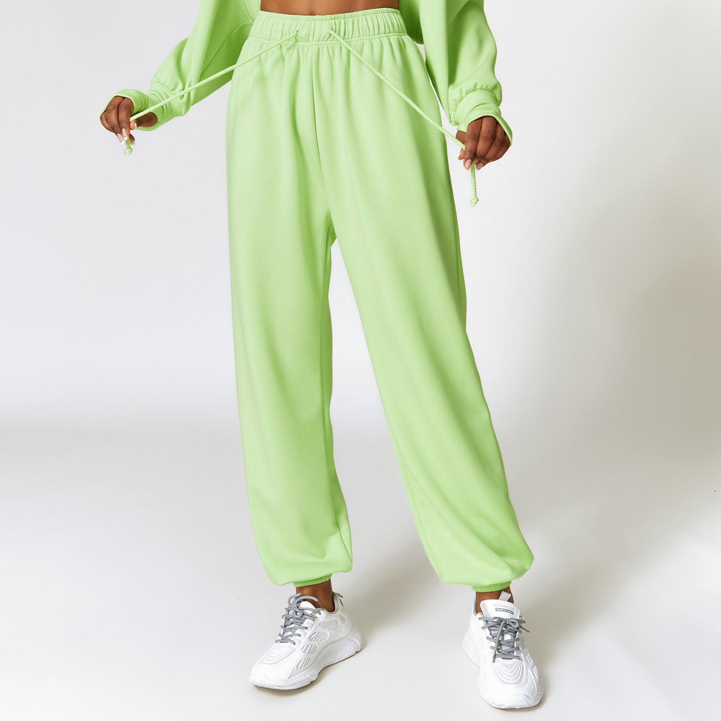 High Top Sports Sweatpants Women's Loose Straight