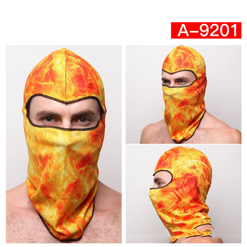 Riding Skating Dust Hood Halloween Skull Mask