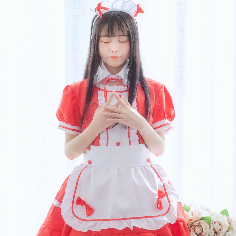 Maid Restaurant Maid Anime Costume Black And White Halloween